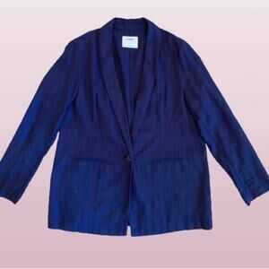 Navy blue linen blend blazer | Old Navy | small | NWT | classic french city